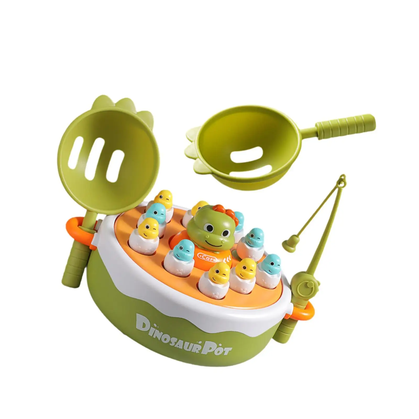 Turntable Rotating Music Dino Car Developmental Toys Dinosaur Operation Game for Toddlers Kids Age 2 3 4 5 6 Birthday Gifts