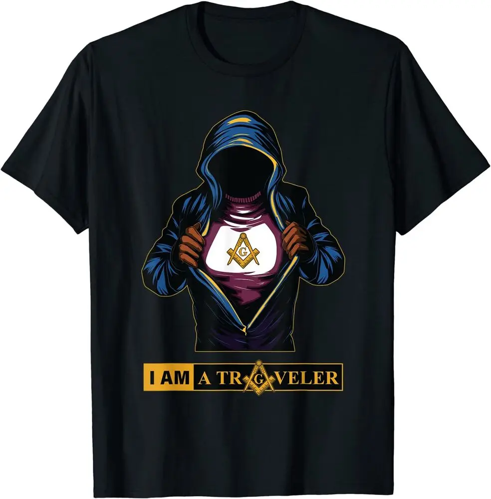 Mens Masonic Freemason I am a Traveler Mason Gift Idea T-Shirt  High Quality 100%Cotton Short Sleeve