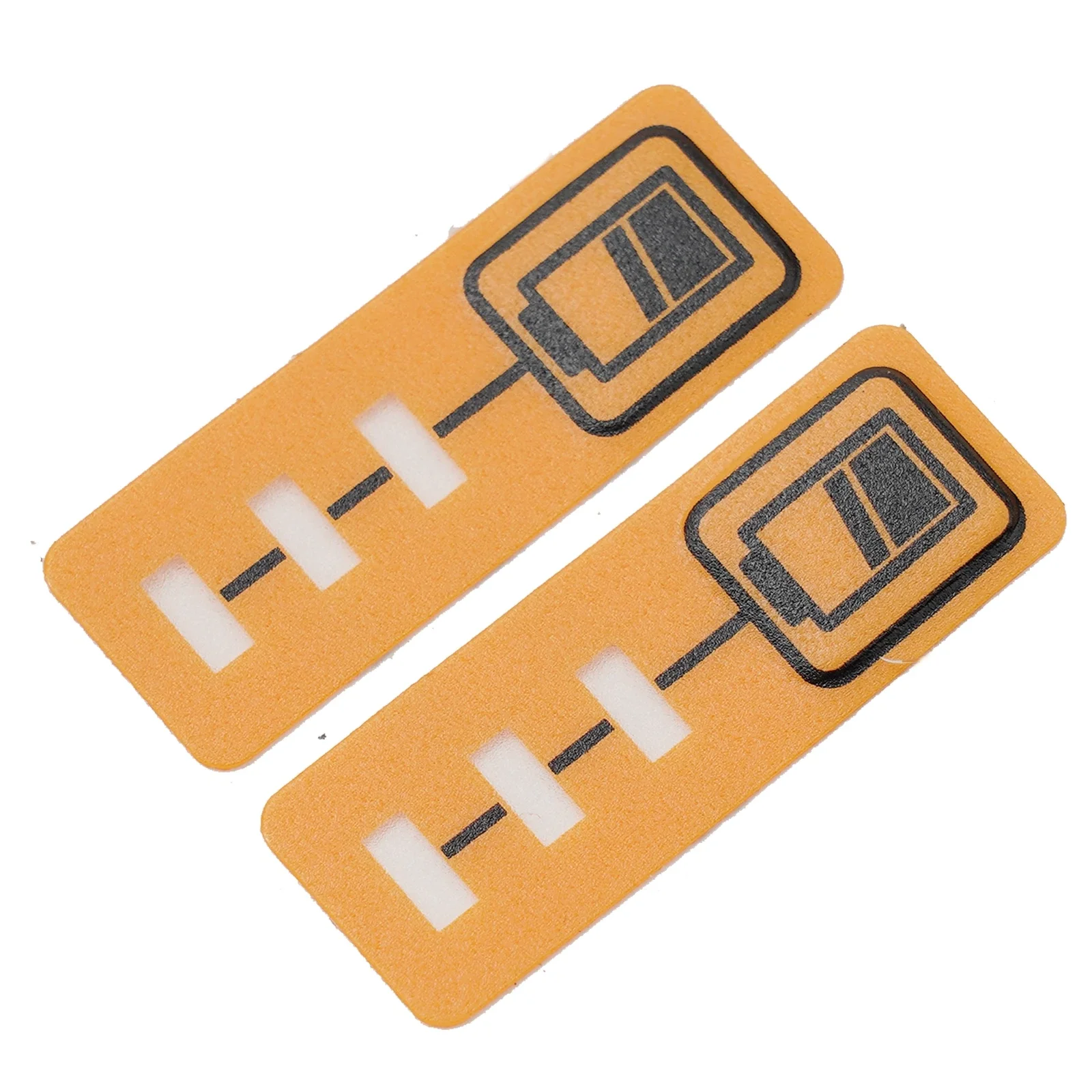Bateria LED naklejki na klucze etykieta na klucze Tag akumulator litowo-jonowy papier 14,4 V wymiana żółty 2 szt. BL1430 BL1830 DCB140