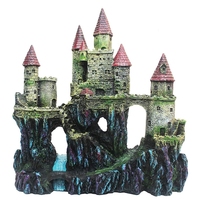 Aquarium Decoration Antique Castle Safe for Freshwater and Saltwater Fish Tank