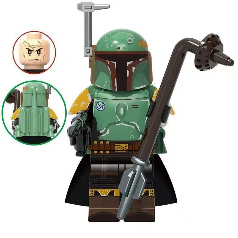 Nieuwe Star Wars De Mandalorian Architectuur Vizsla Gemonteerd Minifiguurtje Action Figure Model Kindercadeau Speelgoed Serie Versieren