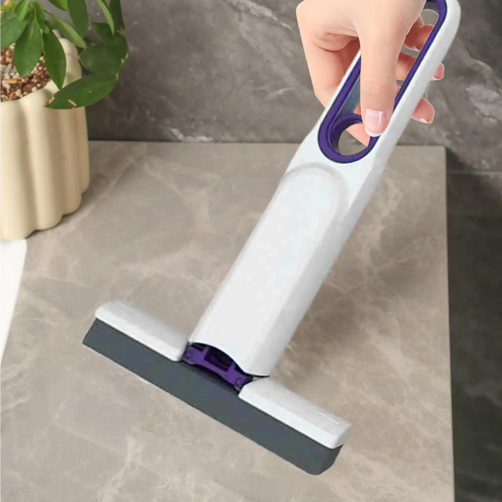 Mały mop biurkowy, przenośny, ręczny mop do czyszczenia blatów, narzędzie do sprzątania gospodarstwa domowego z ergonomicznym uchwytem do salonu.