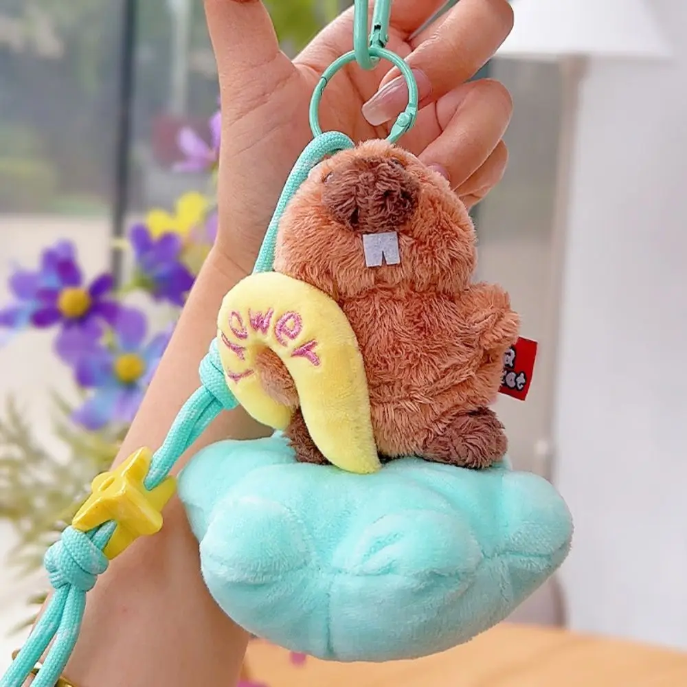 

Fashion Cute Plush Groundhog Keychain Bag Hanging Ornaments Groundhog Dolls Pendant Cartoon Car Keyring Bestie