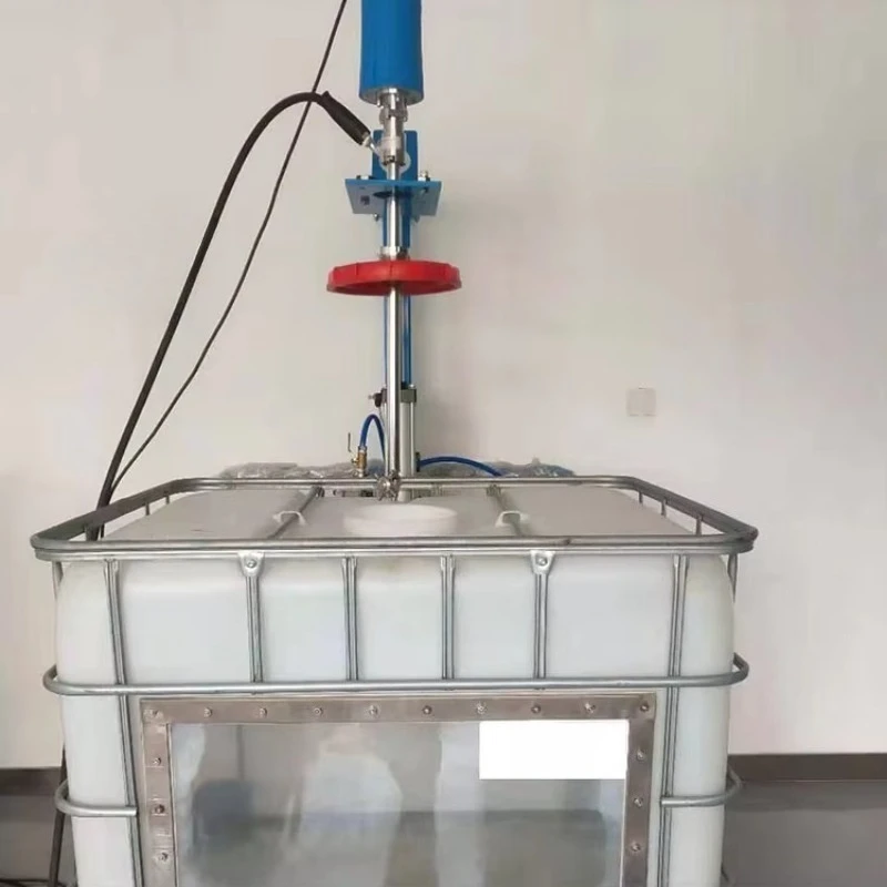 High Pressure Motor Drive tank Cleaning Machine with IBC Tote tank Cleaner Nozzles