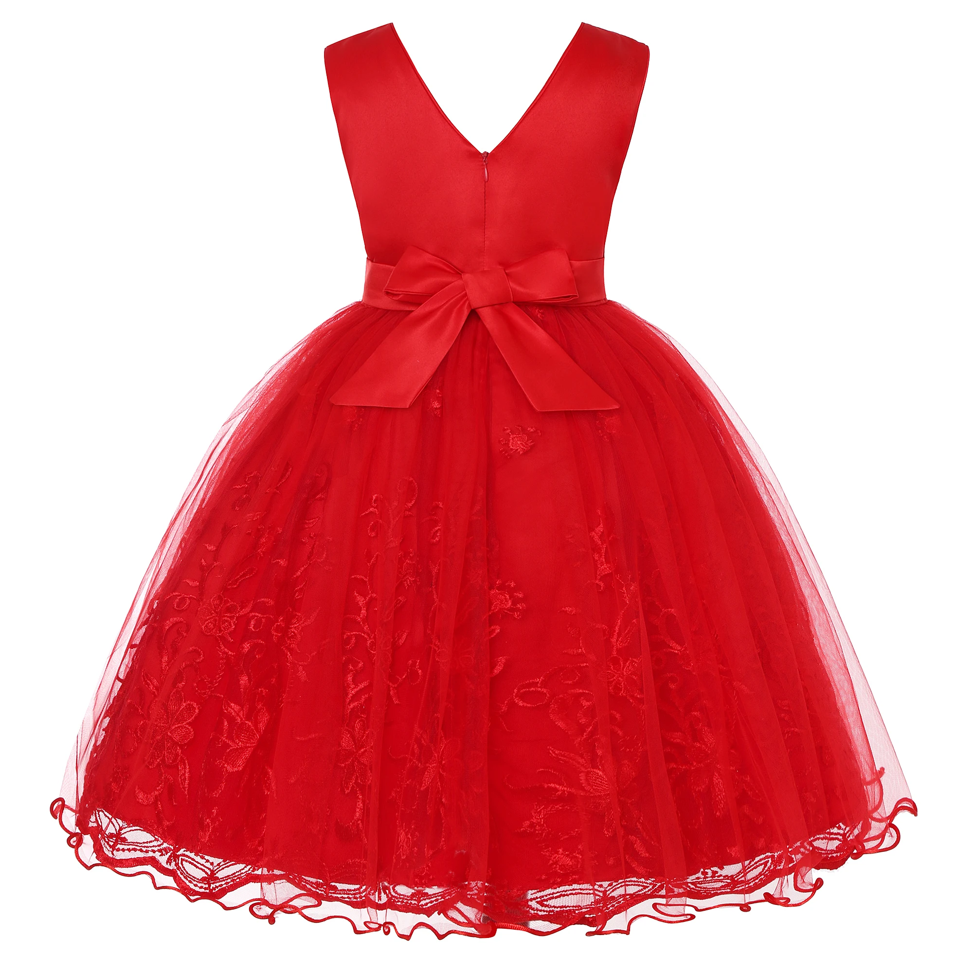 Children\'s dress Girls\' wedding dress Sequin bow dress June 1 show gala host outfit ins