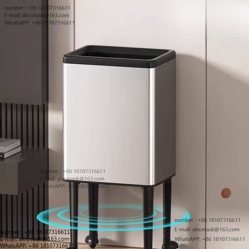 

Trash Can High Wheel Tall Home Living Room Removable Lidless Large Capacity