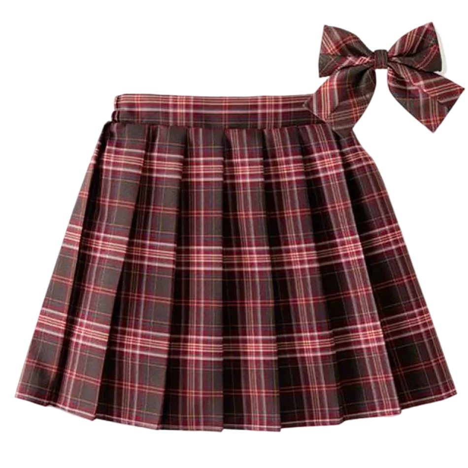 Summer Baby Toddler Children Clothing School Uniform Plaid Girls Skirt Bottoming Princess Pleated Skirts Kids Short SKirt