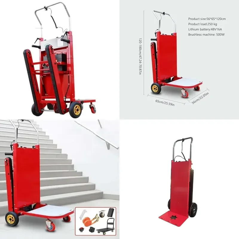 

Electric Stair Climbing Cart 500kg Capacity Removable for Easy Transport for Factory Price
