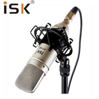 ISK AT100 professional cardioid condenser microphone with pure aluminum diaphragm for studio recording, broadcast