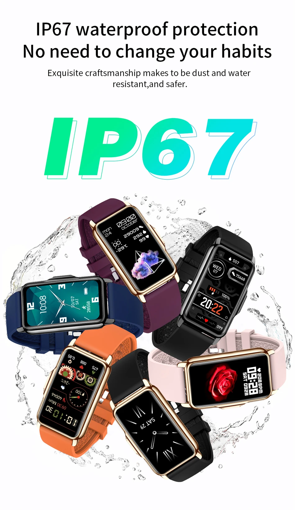 LIGE Smartwatch für Damen und Herren, 1,47-Zoll-Vollbild-Touchscreen, Sport-Fitness-Tracker, wasserdicht, Damen-Smartwatch 2026 für Android und iOS – Detail 11