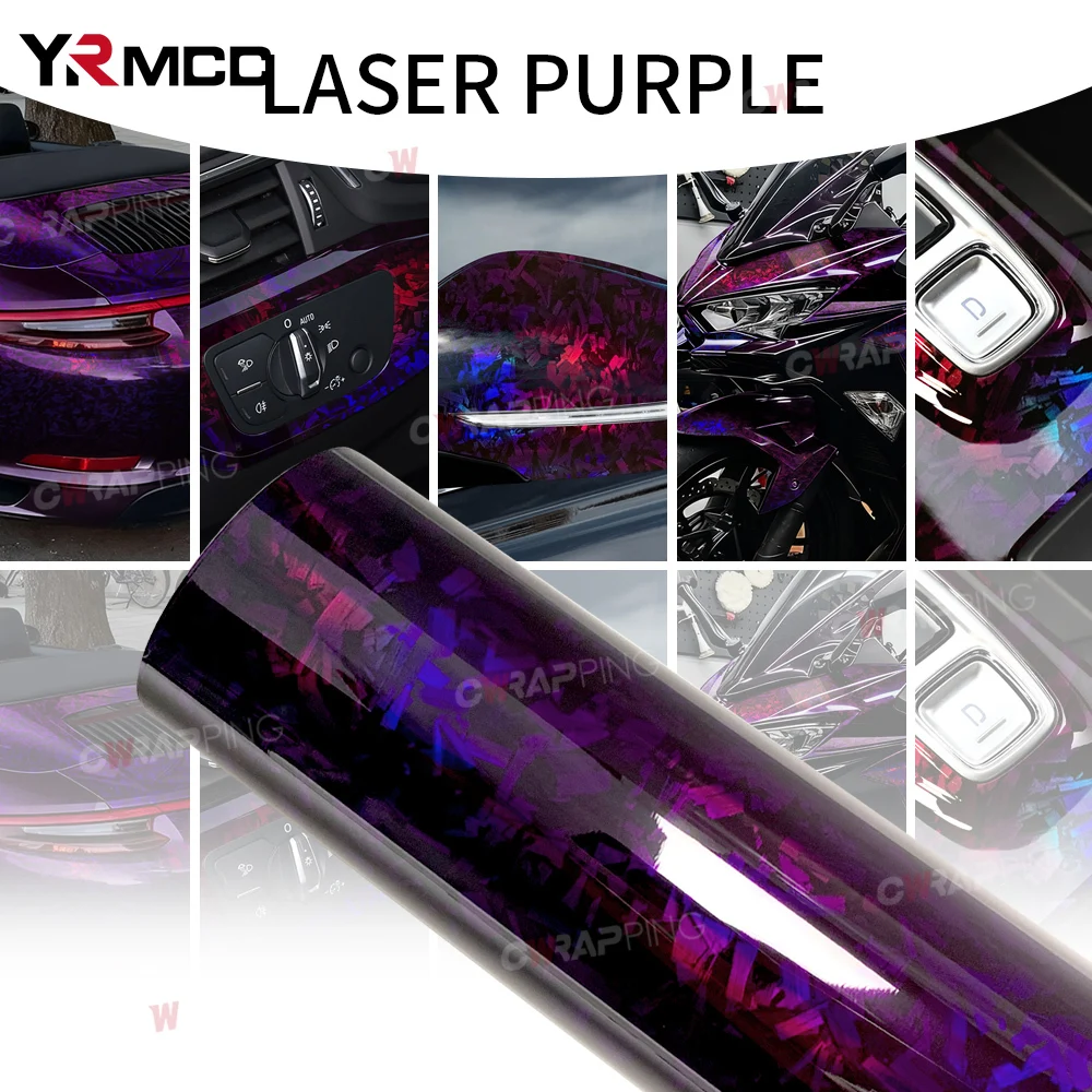 

Car Foiling Carbon Fiber Sticker Glossy Automotive Wrapping Vinyl Car Film Covering Forged Carbon Wrap Motorcycle Accessories