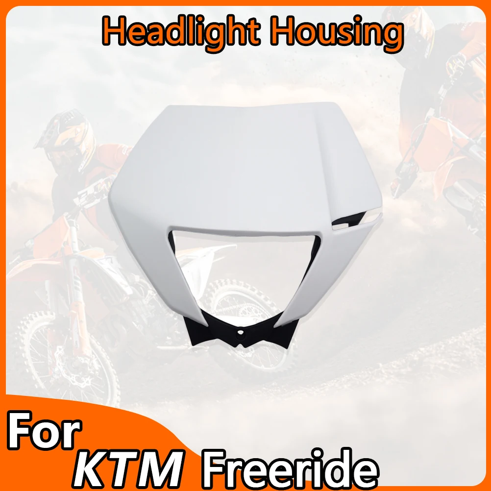 OTOM Motorcycle Headlight Headlamp Shroud Electric Dirt Bike Head Light Mask Cover Fairing For KTM Freeride E-SM 2016 E-XC 15-18