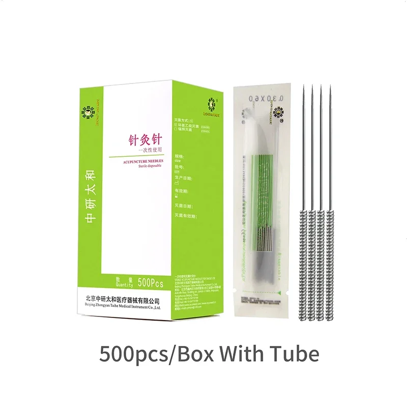 500pcs Sterile Acupuncture Needles with Tube Disposable Acupuncture Needle Many Size Choosable