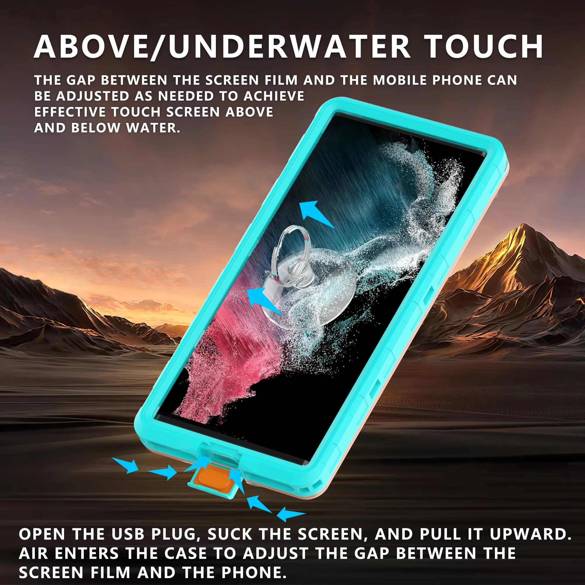 IP68 Wasserdichte Hülle für iPhone 15 14 13 Pro Max 5 m Schwimmen Tauchen Telefon Abdeckung für Samsung S24 S23 S22 Ultra Xiaomi Huawei Oneplus