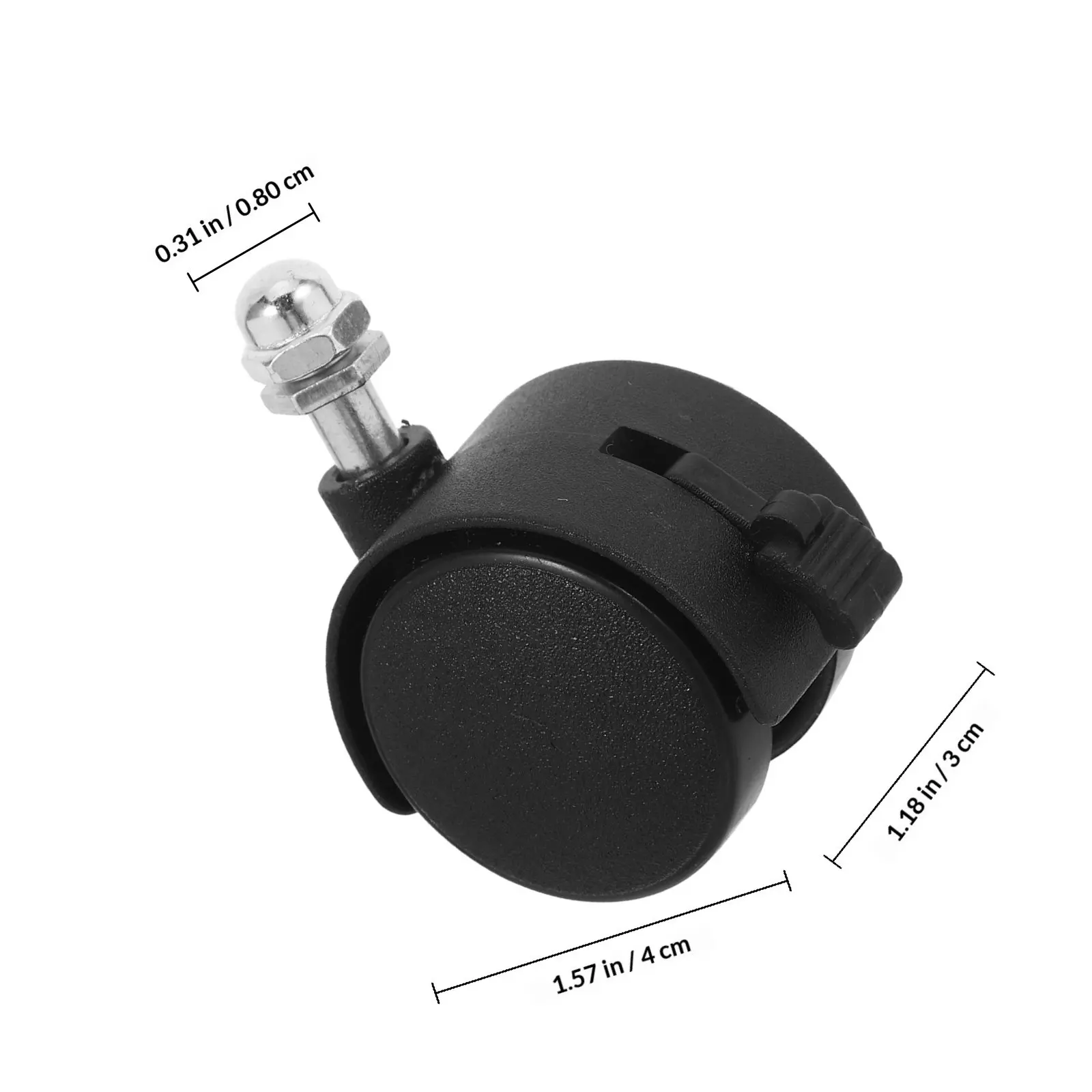 4Pcs Universal Electric Heater Caster Wheels Plastic Swivel Replacement Wheel for Radiator Furniture Bath Seat Trolley