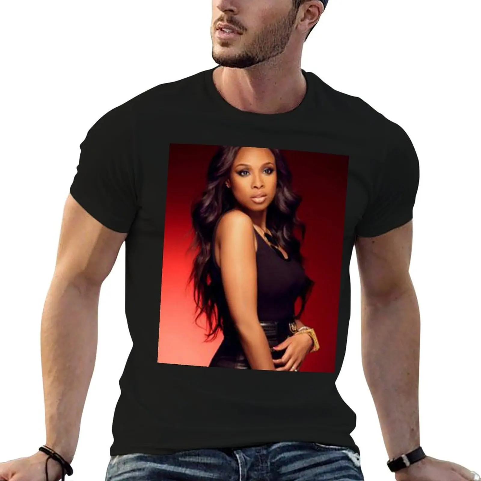 Album - Jennifer Hudson T-Shirt Basic Solid Color Short Sleeve T-Shirt