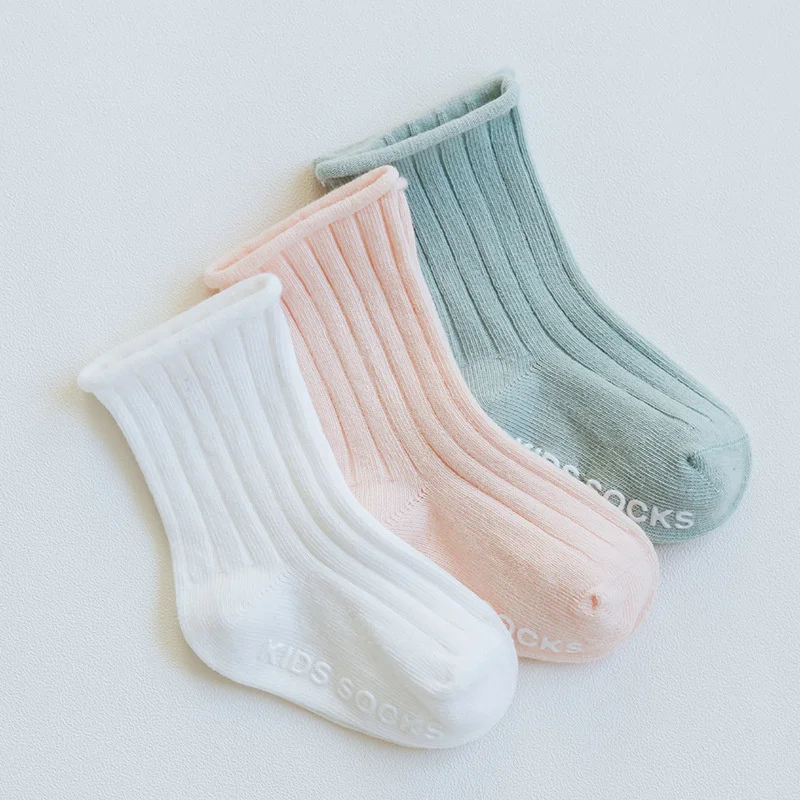 Lawadka 3Pairs/Set Newborn Baby Girls Boys Socks Spring Autumn Casual Socks for Girls Cotton Infant Toddler Socks for Babies