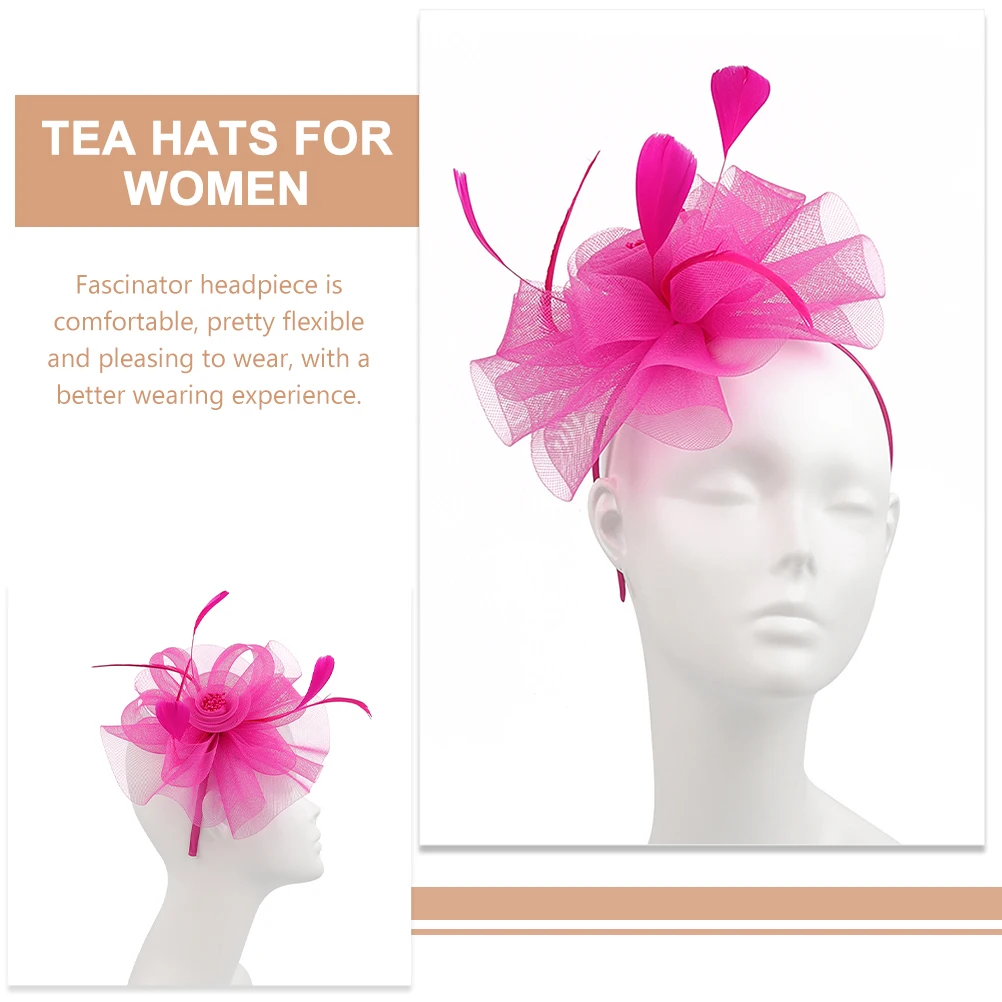 

Mesh Veil Hair Accessories Fascinator Hat Retro Bridal Party Prom Photo Shoot European American Headwear