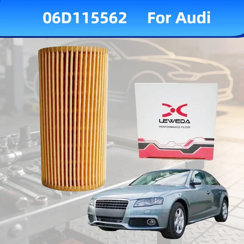 Einfache Installation Kfz-Ersatzölfilter OEM 06D115562 für Audi A3 Cabrio 8V7 8VE A4 B8 8K2 A6 B8 4F2