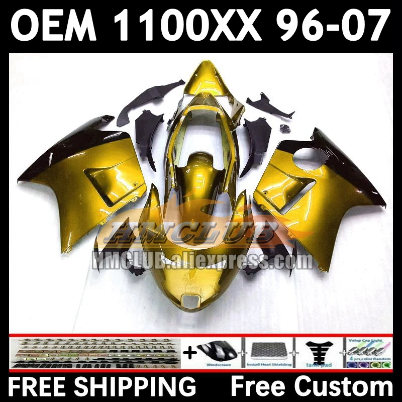 Blackbird For HONDA CBR 1100XX CBR1100 XX 86No.118 CBR1100XX 96 gloss gold 97 98 99 00 01 2002 2003 2004 2005 2006 2007 Fairing