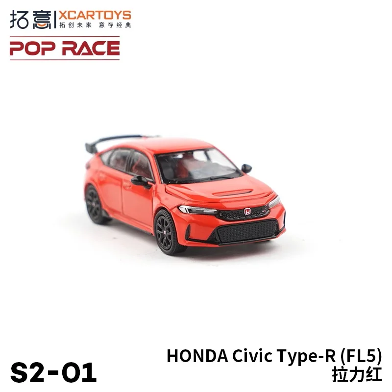 POP RACE XCARTOYS 1:64 Honda Civic Type-R (FL5) Red Diecast Model Car