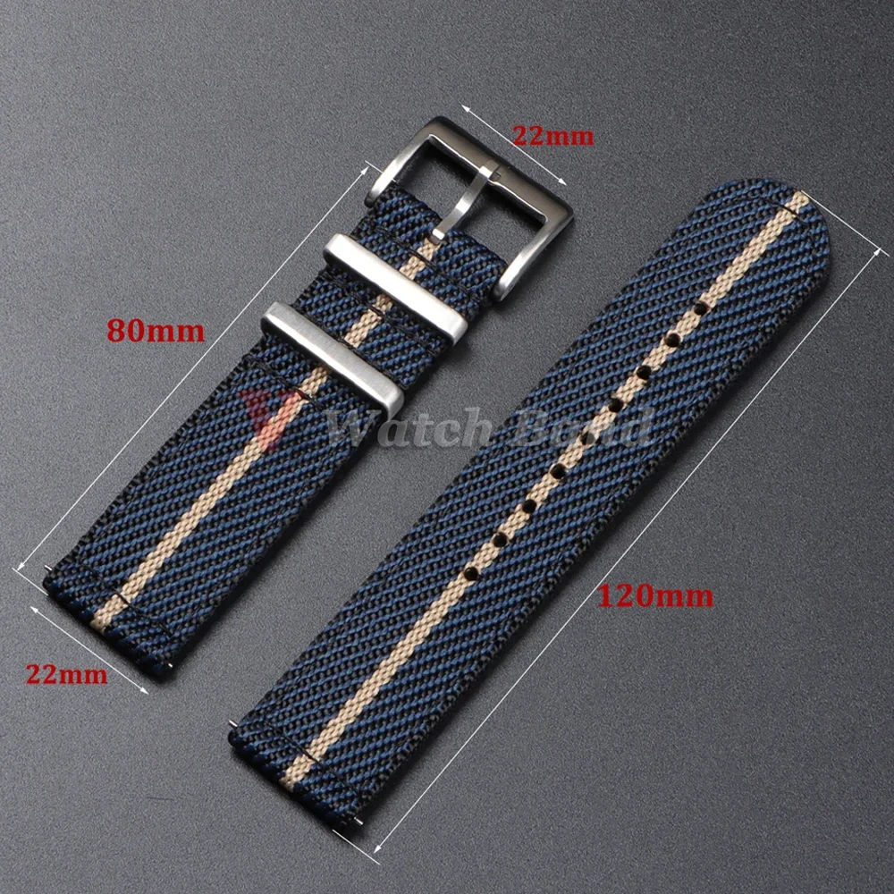 Quick Release Watch Band BraceleFor Swatch for Moonwatch Strap 22mm Weave Nylon Strap for Seiko 20mm for Omega Straps