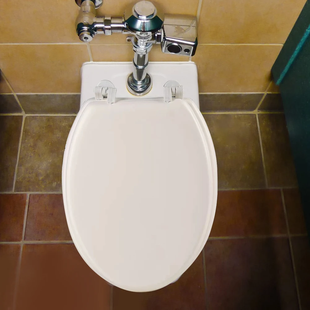 

Round Soft Close Toilet Seat Comfortable Toilets Lid Cover Quick-Release Soft Close Cushion for Bathroom Seats Standard Toilets