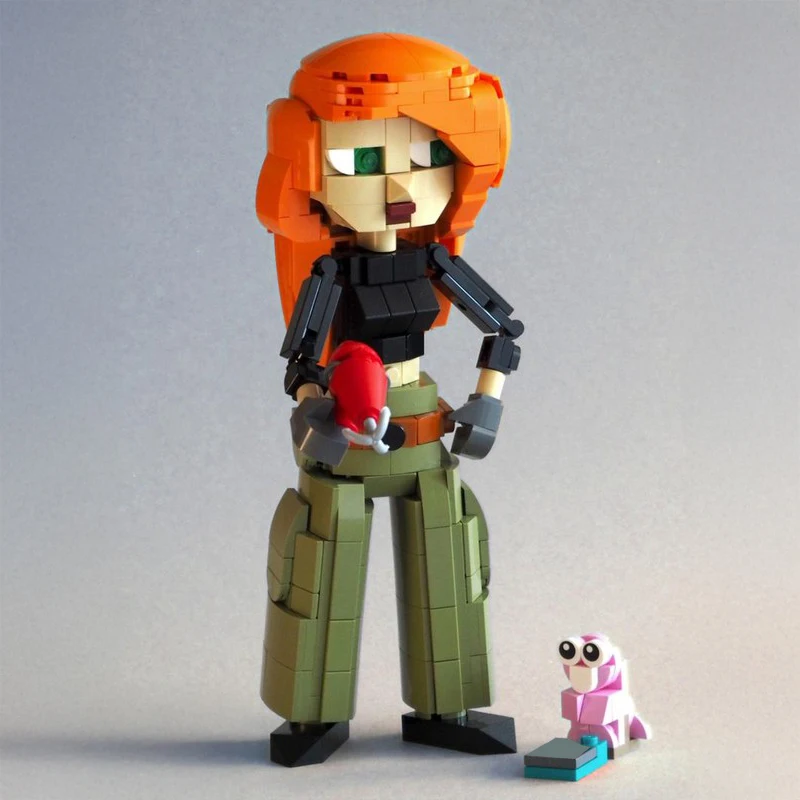 New 444Pcs Cartoon Moc Miniature Possible Character Buildable Figure Model Building Blocks Diy Creative Ideas Toy Birthday Gift