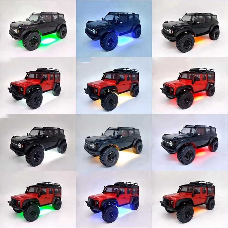 

2Pcs TRX4M Chassis Light LED Ambient Lamp Accessories for 1/18 RC Crawler Car Traxxas TRX-4M Bronco Defender Upgrade Parts