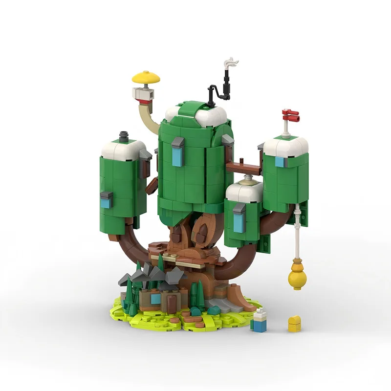 

829PCS Adventure Time Tree House Building Blocks Finn & Jake Giant Tree House Model Bricks Creative Cartoon Construction Toy