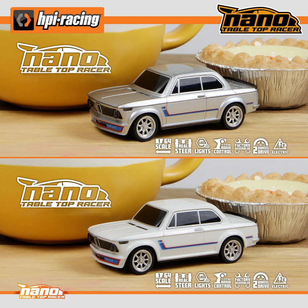 

HPI Racing 161400 161401 1:64 Turbo NANO-TTR 1/64 Mirco RC Remote Control Model On-road Car Desktop Adult Children's Toys