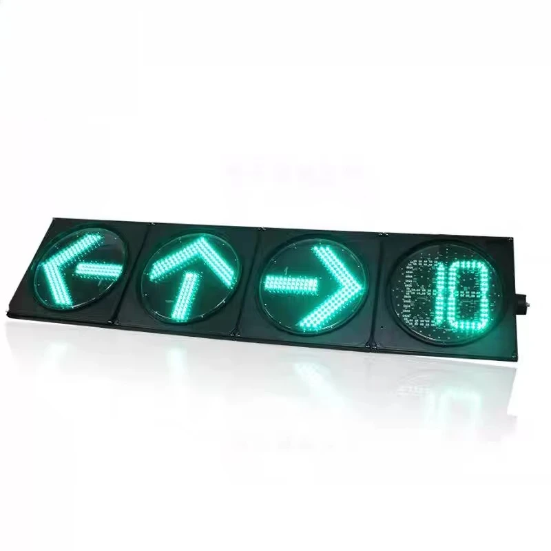 Full Screen Traffic Signal Light With Timer Waterproof Semaforo With Red Yellow Green Led For Traffic Management