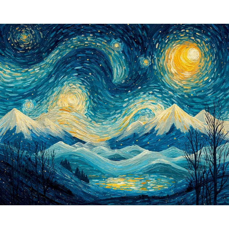 

GATYZTORY DIY Pictures By Number Sky Scenery Kits Abstract Home Decor Painting By Numbers Canvas Painting HandPainted Art Gift