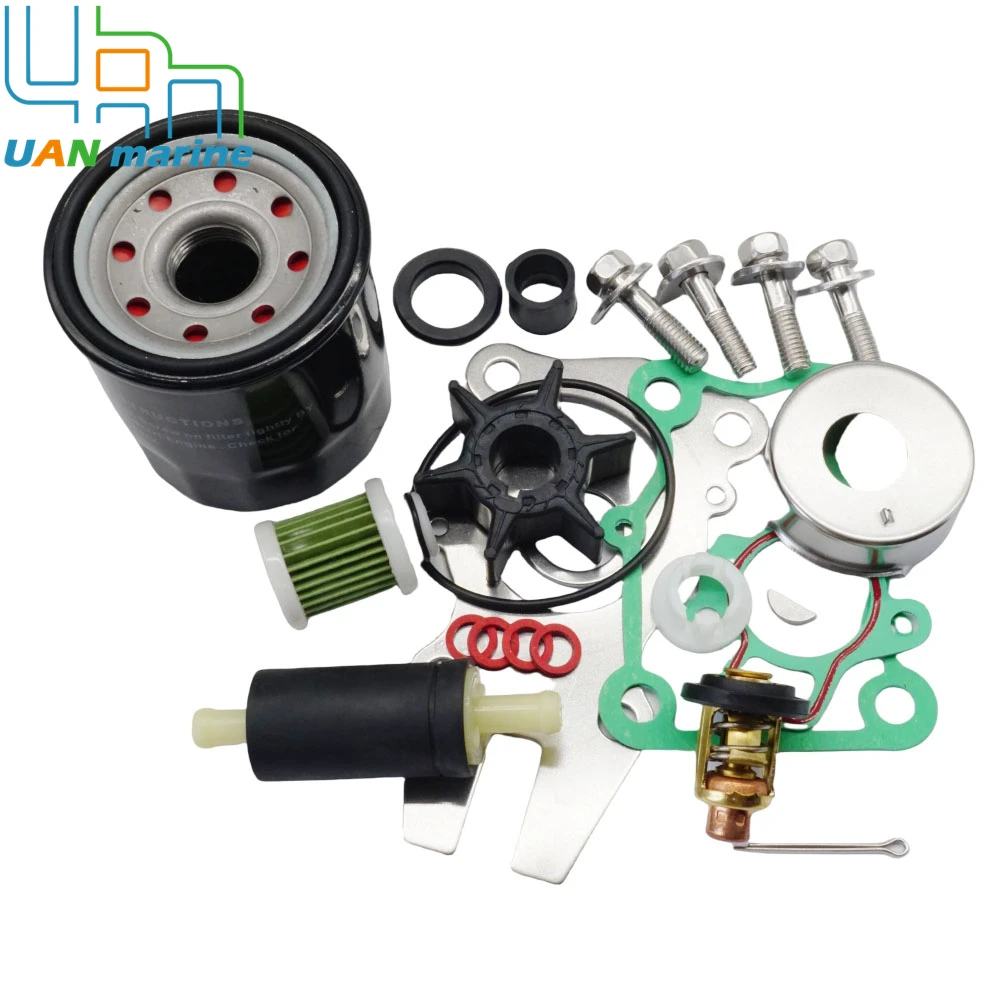 30HP 40HP F30B F40F 4-Str Maintenance Kit  Yamaha Outboard Marine Thermostat Oil Fuel Filter 6BG-W0078-01 6D8-WS24A 66M-12411-01