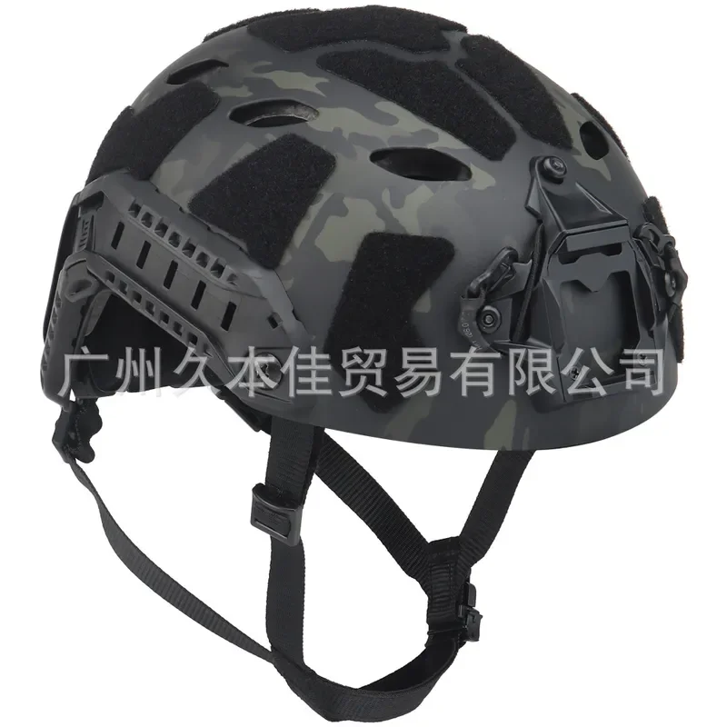 Tactical Camouflage Helmet Compatible with Headset Second Gen Military Style Protective Gear for Airsoft Paintball Hunting