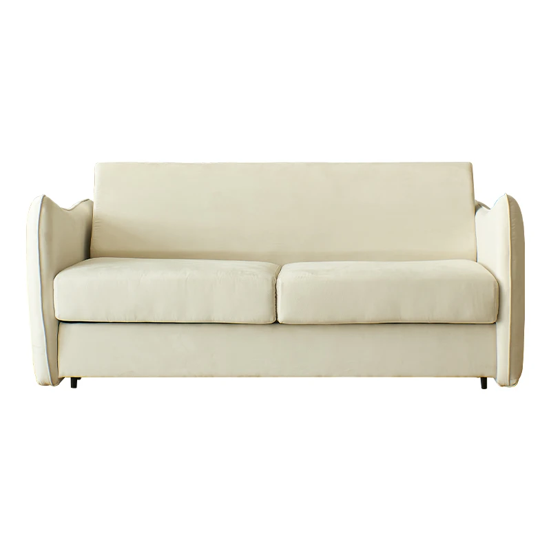 

Light luxury matte cloth sofa bed small apartment living room foldable household multi-functional dual-purpose small apartment