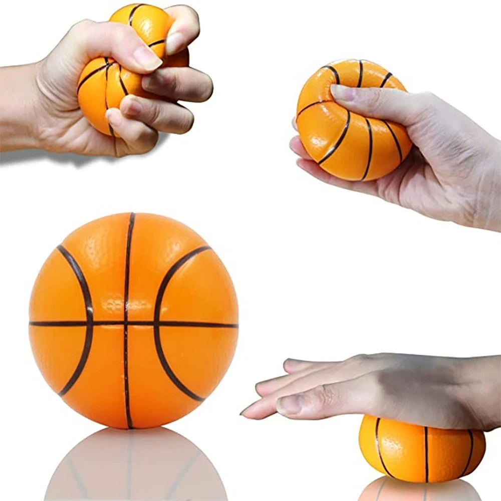 5Pcs Children Soft Football Basketball Baseball Tennis MotionToys Foam Sponge Decompression Vent Stress Balls Soccer Anti Stress