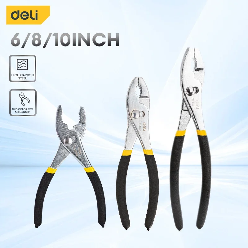 

6/8/10 Inch Slip Joint Plier Multifunction Industrial Tools Fish Lip Grip Fish Tail Pliers Workers Portable Adjustable Pliers