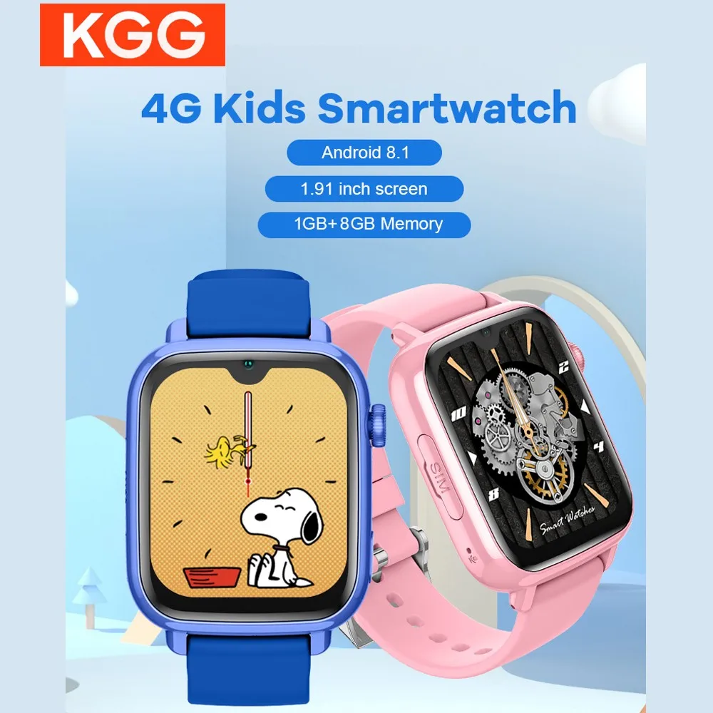 4G Smart Watch Kids GPS WIFI Video Call SOS Camera Monitor Tracker Location Phone Watch APP Download Child Smartwatch.