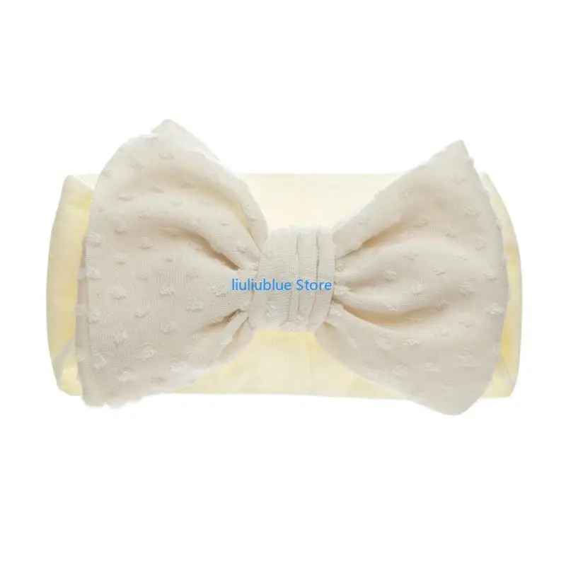 

Baby Girls Headband Big Bow Tie Hair Band Kid Adjustable Headwrap Turban Infant Hair Accessories Newborn Photo Props 62CF