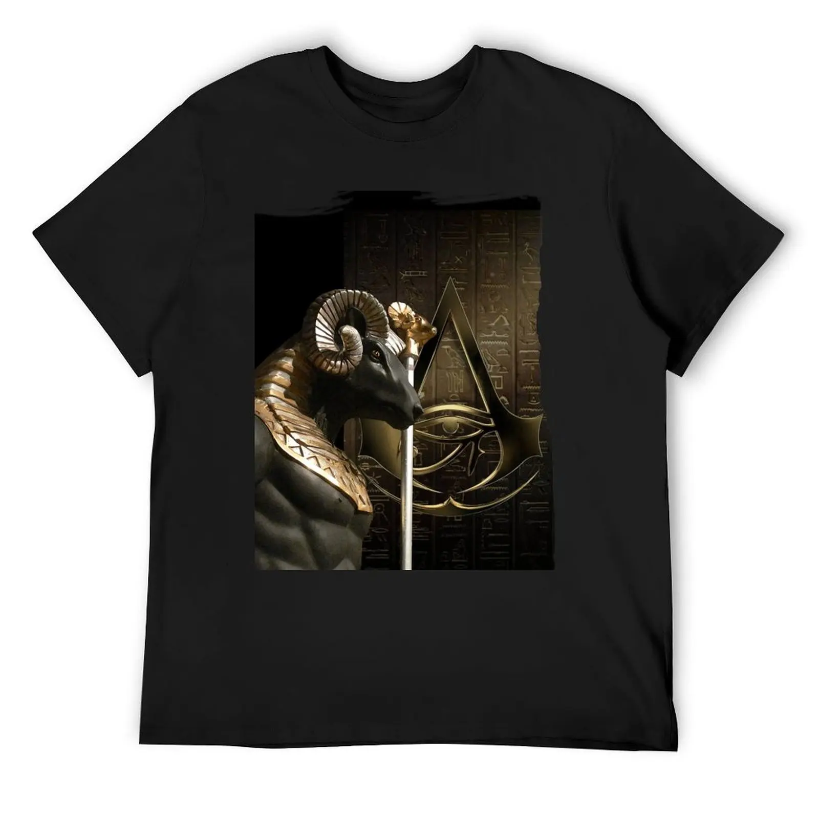 

Amun-Ra Egyptian Ram God of Self Creation (Photo by ACCI) T-Shirt graphics anime clothes cheap stuff vintage t shirt men