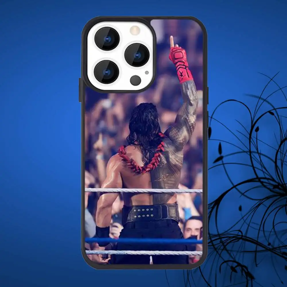 R-RomanS Grote Hond R-Reigns Telefoonhoesje voor iPhone 17,16,15,14,13,12,11,Plus,Pro,Max Mini Magsafe Magnetisch Draadloos Opladen