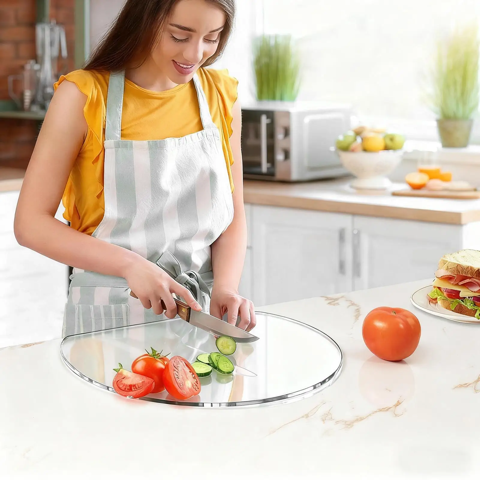 

Acrylic Cutting Board Acrylic Mat With Lip Cutting Boards For Kitchen For Home Table Stove Camping Meat