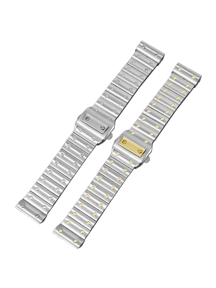 Stainless Steel Watch Strap for Men C-a-r-t-i-e-r Santos Series Santos100 Bracelet 23mm