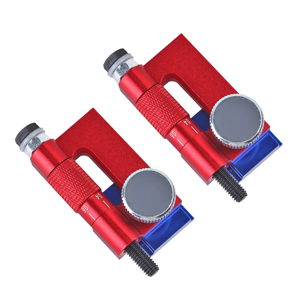 2Pc Woodworking Fence Track 0.2mm Fine Adjustment Limiter, Fence Fixing Bracket Suitable for 30 Type Track, Woodworking DIY Tool
