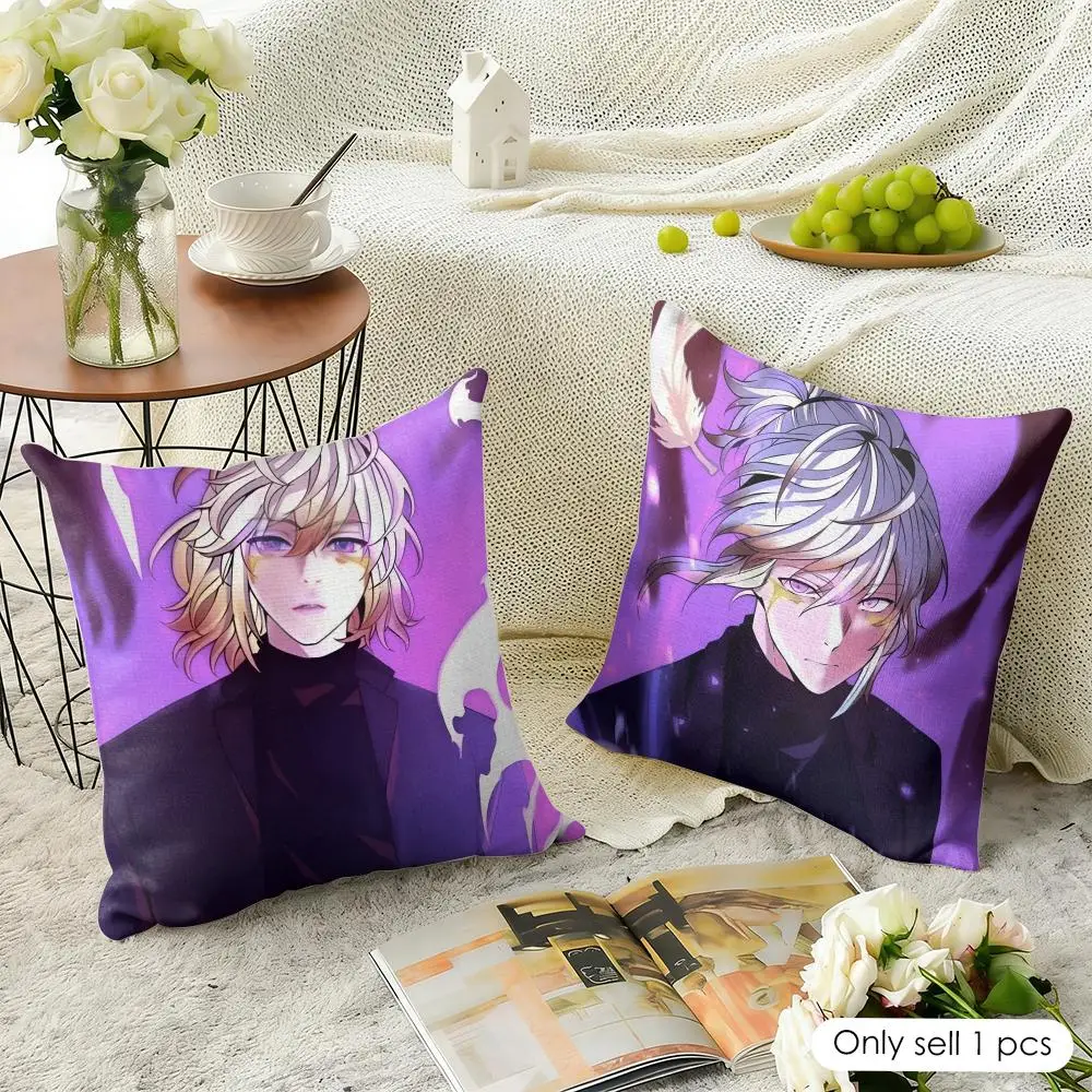 The B-beginning After The End Cushion Cover Natural Linen Pillow Cover Double-Sided Print Cushion Cover for Sofa Home Decor