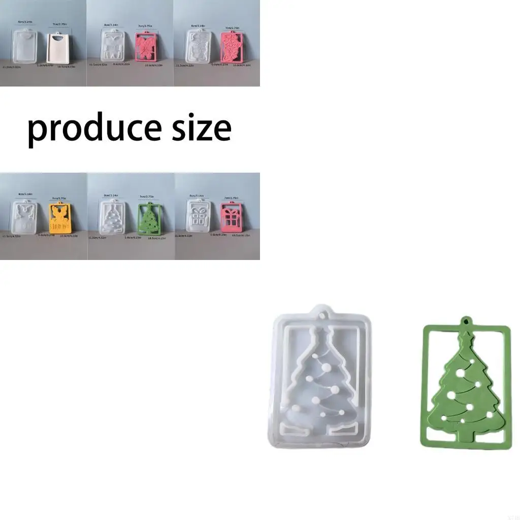 Holiday Themed Silicone Mold For Handmade Ornaments Party Decorations Mould