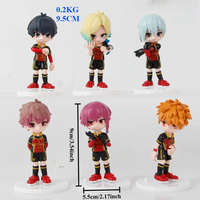 6pcs/set BLUE LOCK Figure Model Toys 9.5cm