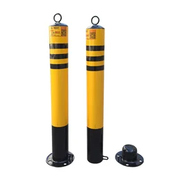 Steel Pipe Warning Column Movable Road Pile Parking Pile Isolation Pile Iron Column Road Warning Column Roadblock