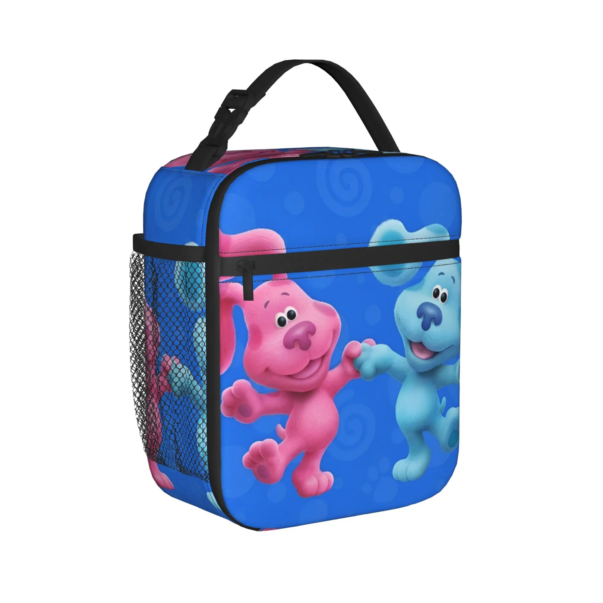 Sacs à déjeuner isothermes pour chiot de dessin animé Blues Clues, sac thermique réutilisable, conteneur de repas, boîte à déjeuner portable, fourre-tout pour plage et pique-nique